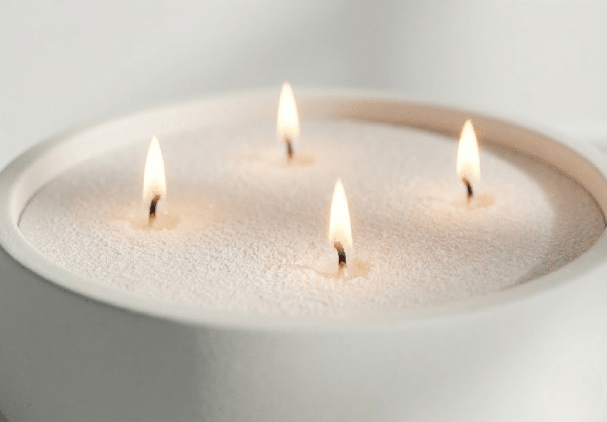 Hearth Candle Bowl White Cliff Studio Candles