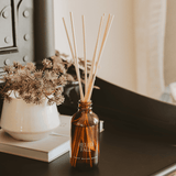 Hello Fall Amber Reed Diffuser White Cliff Studio Reed Diffusers