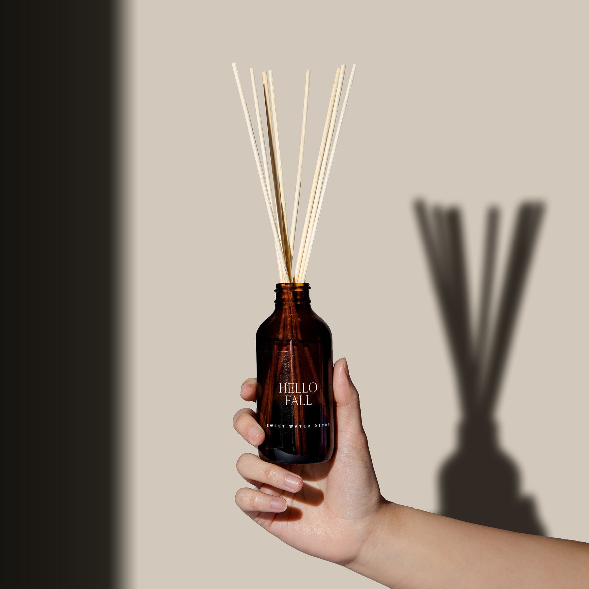 Hello Fall Amber Reed Diffuser White Cliff Studio Reed Diffusers
