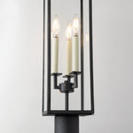 Henredon Post Light in Forged Iron White Cliff Studio Outdoor Lighting