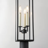 Henredon Post Light in Forged Iron White Cliff Studio Outdoor Lighting