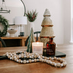 Hot Cocoa and Peppermint Soy Candle - White Jar - 11 oz White Cliff Studio Candles and Candle Accessories