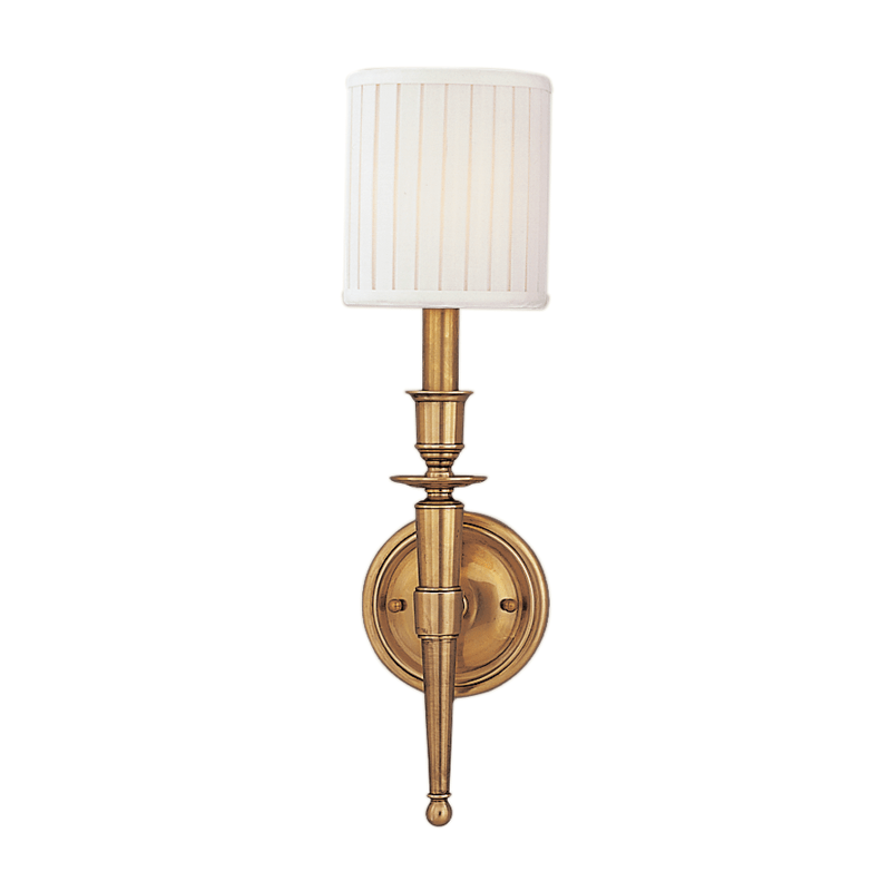 Hudson Valley Lighting | Abington Wall Sconce - AGED BRASS White Cliff Studio Wall Sconce