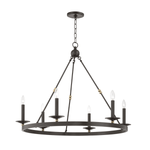 Hudson Valley Lighting | Allendale Chandelier - AGED BRASS/OLD BRONZE White Cliff Studio Chandelier