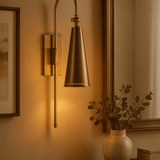 Hudson Valley Lighting | Alva Wall Sconce - AGED BRASS White Cliff Studio Wall Sconce