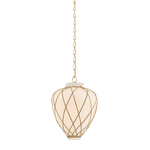 Hudson Valley Lighting | Apple Valley Pendant - AGED BRASS White Cliff Studio Pendant