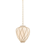 Hudson Valley Lighting | Apple Valley Pendant - AGED BRASS White Cliff Studio Pendant