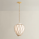 Hudson Valley Lighting | Apple Valley Pendant - AGED BRASS White Cliff Studio Pendant