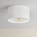 Hudson Valley Lighting | Ashland Flush Mount - AGED BRASS White Cliff Studio Flush Mount