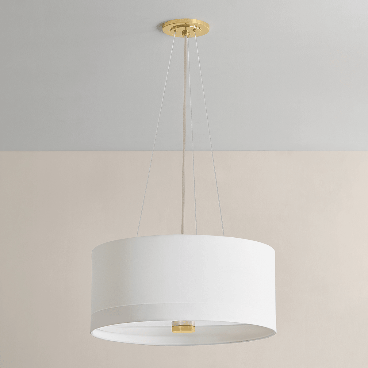 Hudson Valley Lighting | Ashland Pendant - AGED BRASS White Cliff Studio Pendant