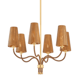 Hudson Valley Lighting | Atwood Chandelier - AGED BRASS White Cliff Studio Chandelier