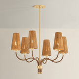Hudson Valley Lighting | Atwood Chandelier - AGED BRASS White Cliff Studio Chandelier