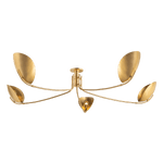 Hudson Valley Lighting | Avondale Semi Flush - AGED BRASS White Cliff Studio Semi Flush