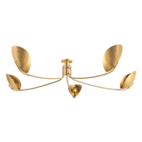 Hudson Valley Lighting | Avondale Semi Flush - AGED BRASS White Cliff Studio Semi Flush