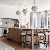Hudson Valley Lighting | Bangor Flush Mount - AGED BRASS White Cliff Studio Flush Mount