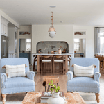 Hudson Valley Lighting | Bangor Flush Mount - AGED BRASS White Cliff Studio Flush Mount