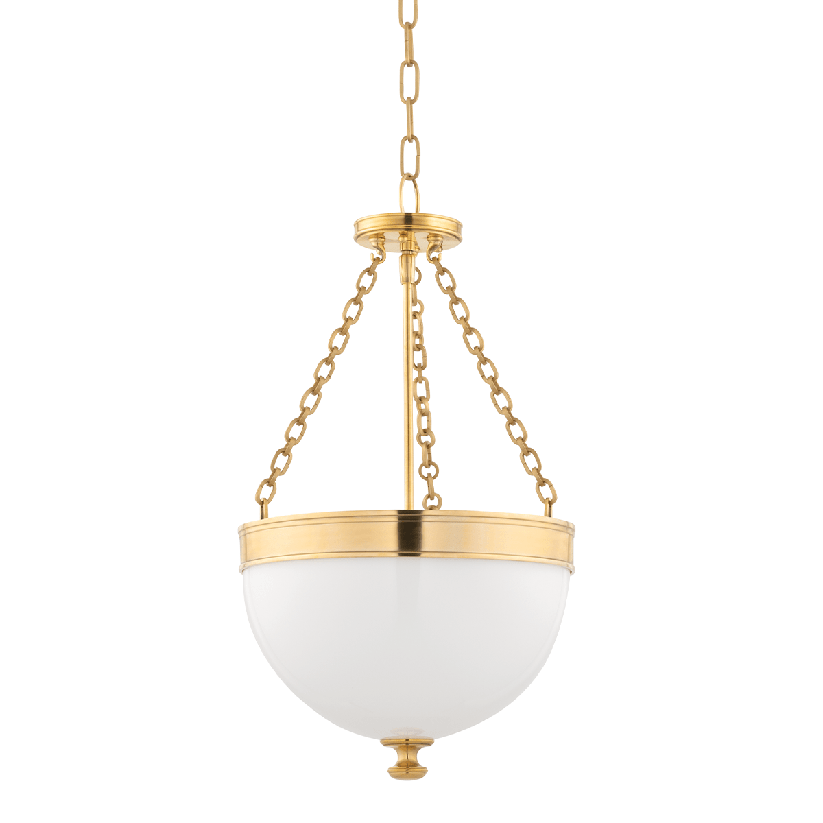 Hudson Valley Lighting | Barrington Pendant - AGED BRASS White Cliff Studio Pendant