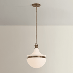 Hudson Valley Lighting | Barryville Pendant - HISTORIC BRONZE White Cliff Studio Pendant