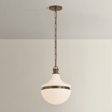 Hudson Valley Lighting | Barryville Pendant - HISTORIC BRONZE White Cliff Studio Pendant