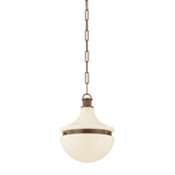 Hudson Valley Lighting | Barryville Pendant - HISTORIC BRONZE White Cliff Studio Pendant