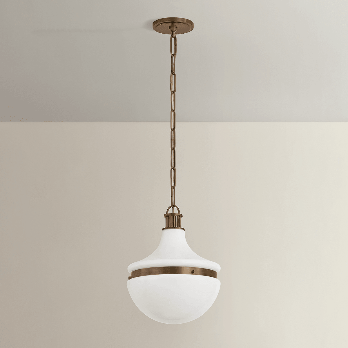 Hudson Valley Lighting | Barryville Pendant - HISTORIC BRONZE White Cliff Studio Pendant