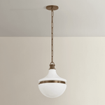 Hudson Valley Lighting | Barryville Pendant - HISTORIC BRONZE White Cliff Studio Pendant