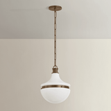 Hudson Valley Lighting | Barryville Pendant - HISTORIC BRONZE White Cliff Studio Pendant