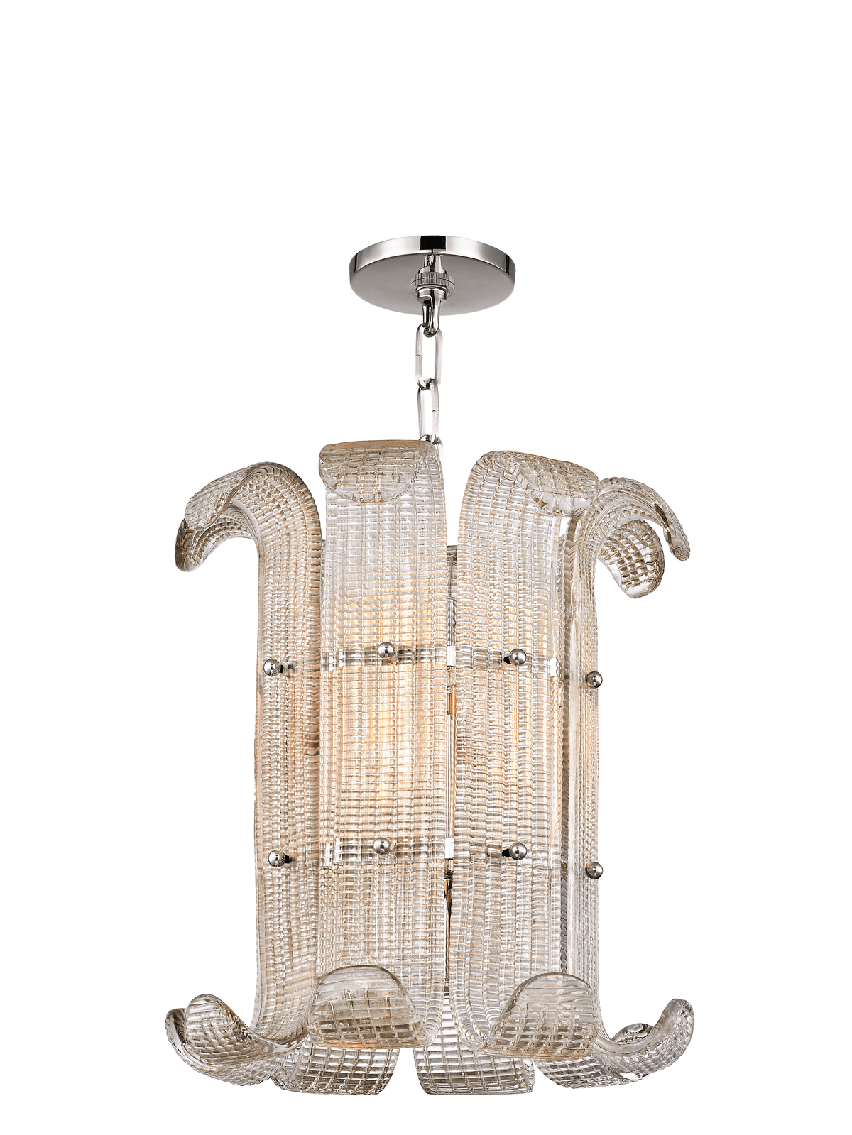 Hudson Valley Lighting | Brasher Pendant - POLISHED NICKEL White Cliff Studio Pendant