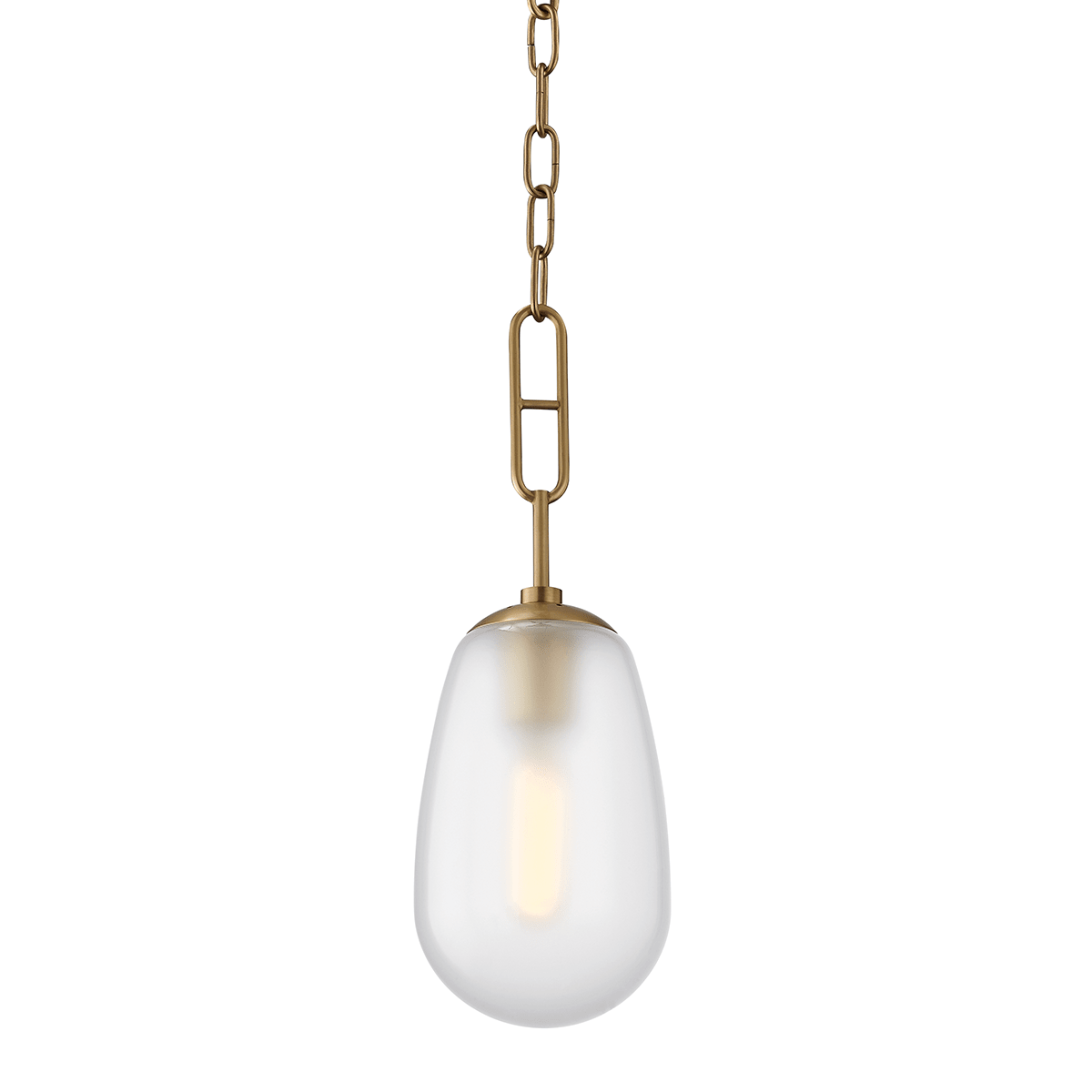 Hudson Valley Lighting | Bruckner Pendant - AGED BRASS White Cliff Studio Pendant