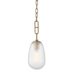 Hudson Valley Lighting | Bruckner Pendant - AGED BRASS White Cliff Studio Pendant