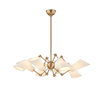 Hudson Valley Lighting | Buckingham Chandelier - AGED BRASS White Cliff Studio Chandelier