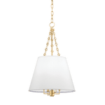 Hudson Valley Lighting | Burdett Pendant - AGED BRASS White Cliff Studio Pendant