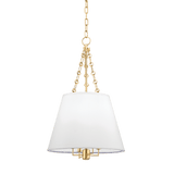 Hudson Valley Lighting | Burdett Pendant - AGED BRASS White Cliff Studio Pendant