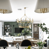 Hudson Valley Lighting | Burdett Pendant - AGED BRASS White Cliff Studio Pendant