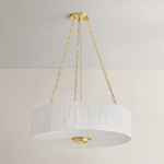 Hudson Valley Lighting | Camby Chandelier - AGED BRASS White Cliff Studio Chandelier