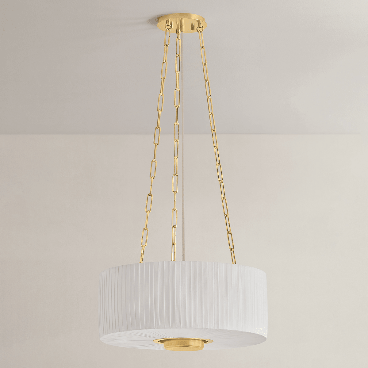 Hudson Valley Lighting | Camby Pendant - AGED BRASS White Cliff Studio Pendant