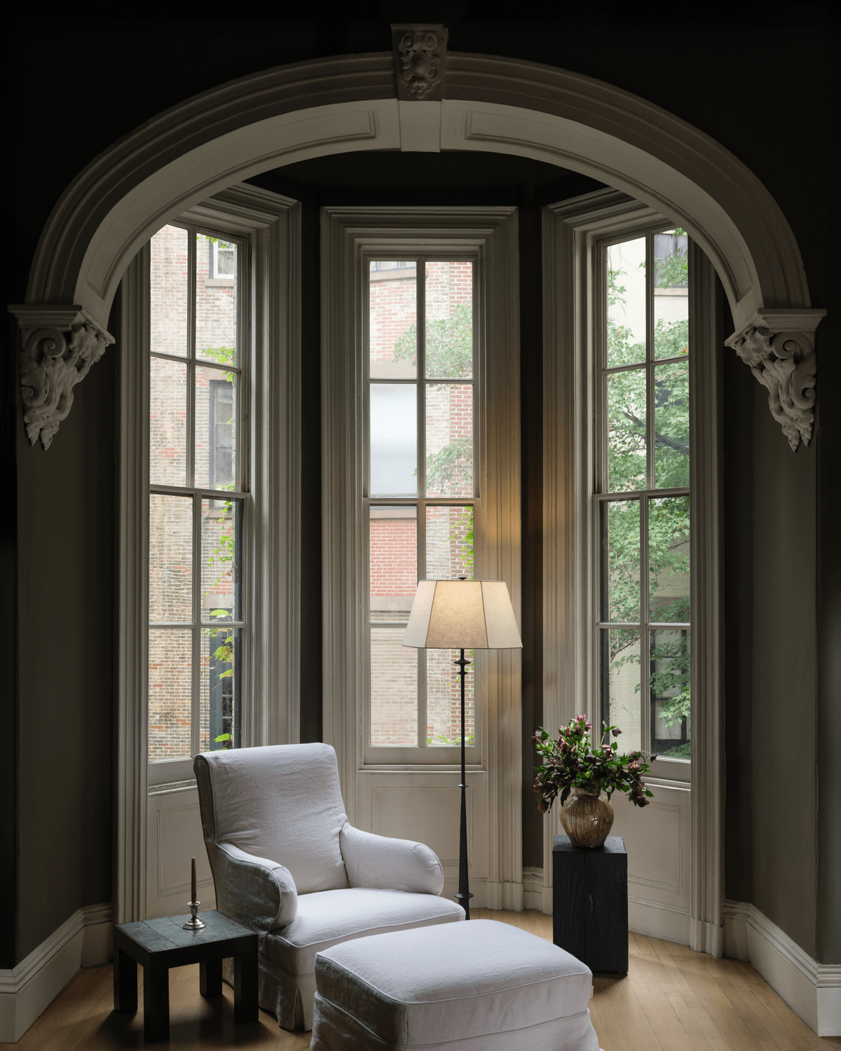 Hudson Valley Lighting | Celmins Floor Lamp - BLACK IRON White Cliff Studio Floor Lamps