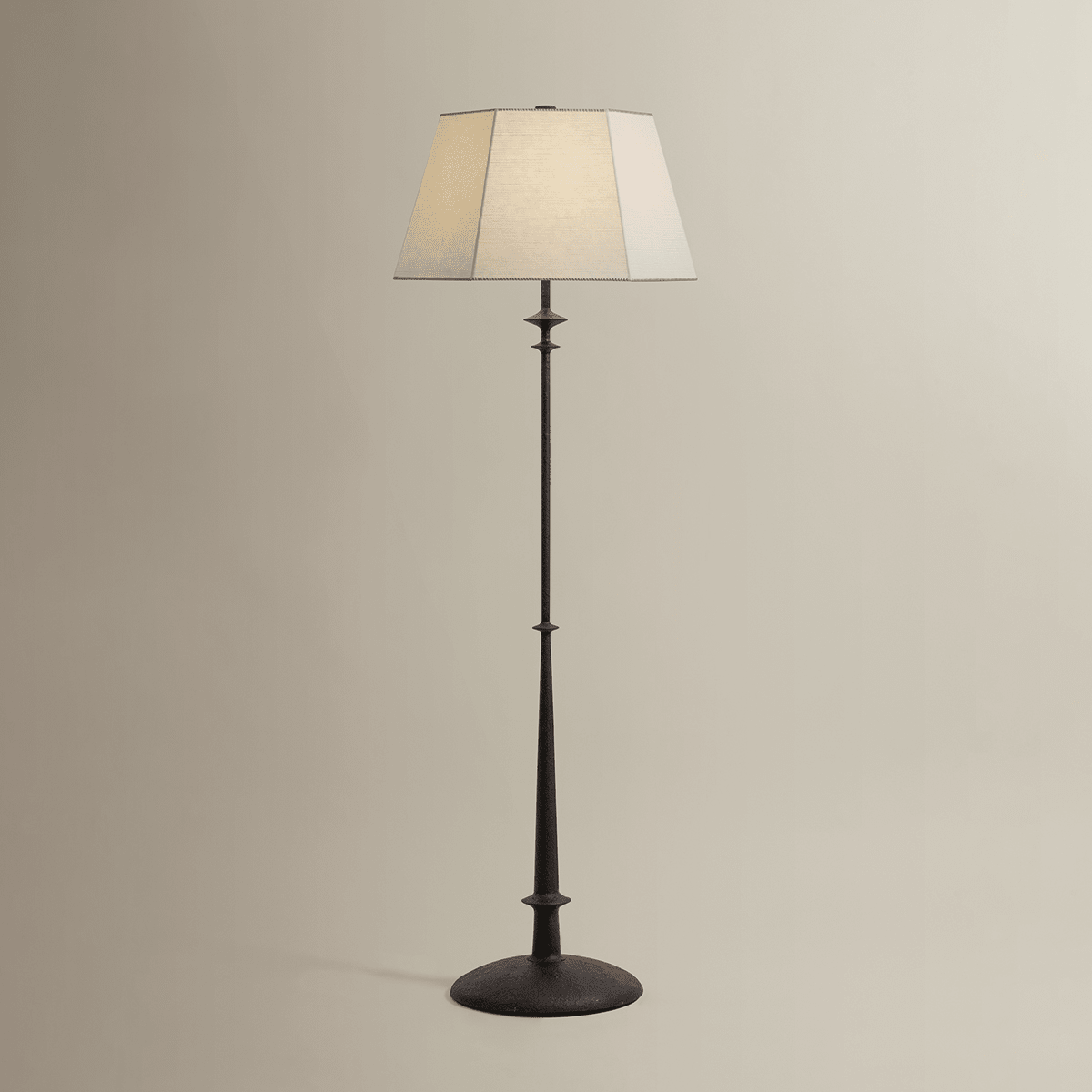 Hudson Valley Lighting | Celmins Floor Lamp - BLACK IRON White Cliff Studio Floor Lamps