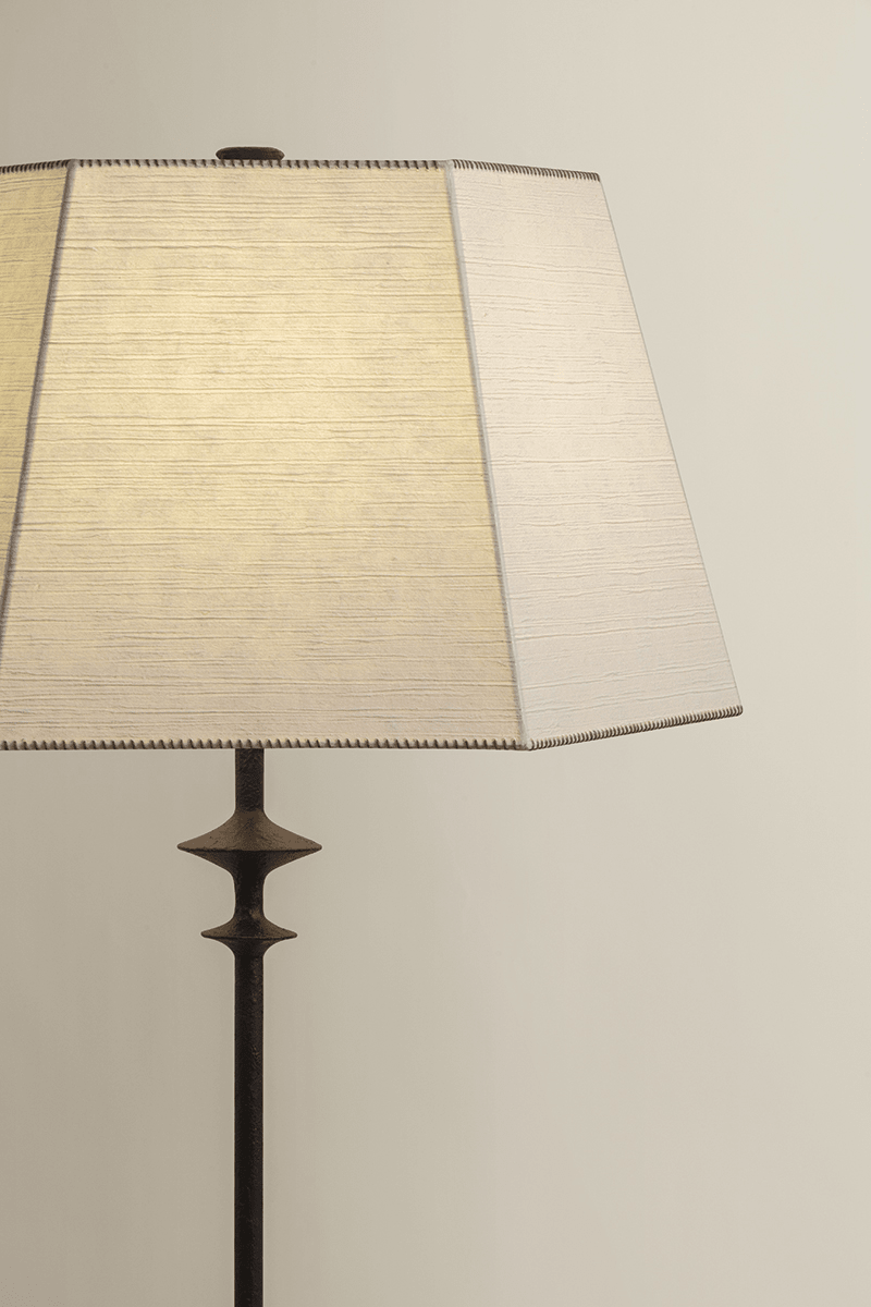 Hudson Valley Lighting | Celmins Floor Lamp - BLACK IRON White Cliff Studio Floor Lamps