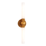 Hudson Valley Lighting | Cornwall Bath and Vanity - AGED BRASS White Cliff Studio Bath and Vanity