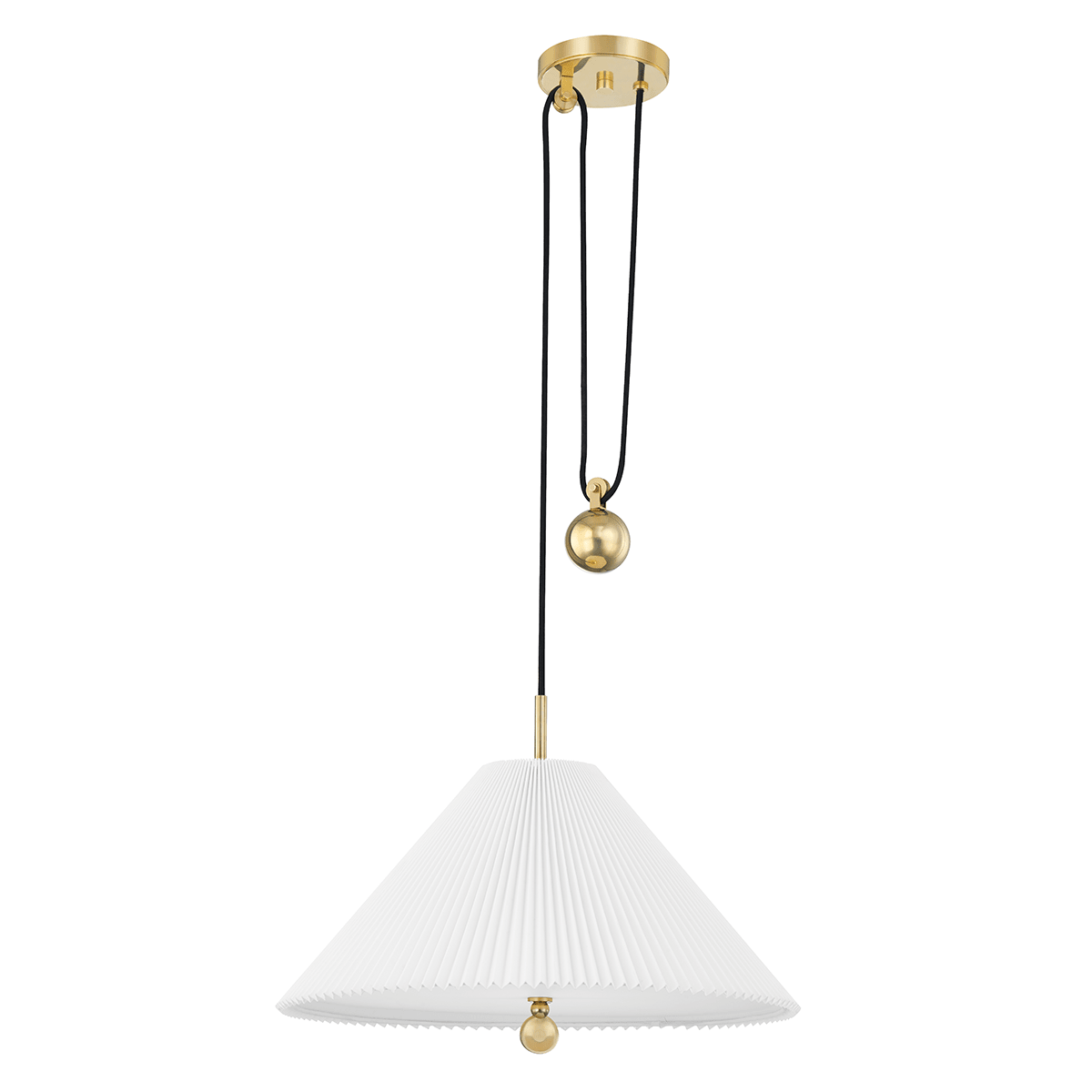 Hudson Valley Lighting | Dorset Pendant - AGED BRASS White Cliff Studio Pendant