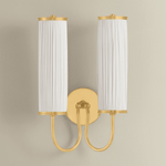 Hudson Valley Lighting | Elaine Wall Sconce - AGED BRASS White Cliff Studio Wall Sconce