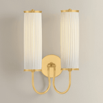 Hudson Valley Lighting | Elaine Wall Sconce - AGED BRASS White Cliff Studio Wall Sconce