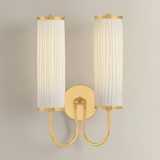 Hudson Valley Lighting | Elaine Wall Sconce - AGED BRASS White Cliff Studio Wall Sconce