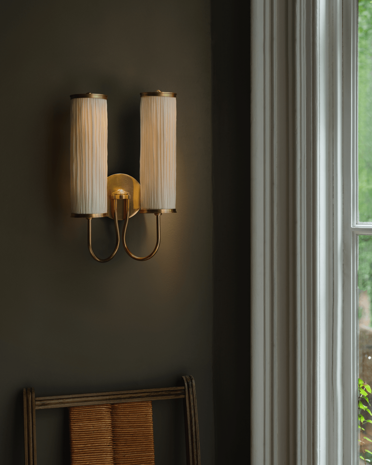 Hudson Valley Lighting | Elaine Wall Sconce - AGED BRASS White Cliff Studio Wall Sconce