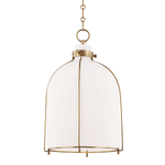 Hudson Valley Lighting | Eldridge Pendant - AGED BRASS White Cliff Studio Pendant
