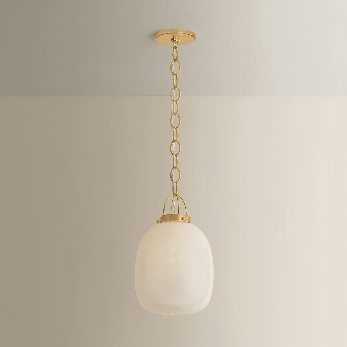 Hudson Valley Lighting | Enosburg Pendant - AGED BRASS White Cliff Studio Pendant