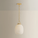Hudson Valley Lighting | Enosburg Pendant - AGED BRASS White Cliff Studio Pendant