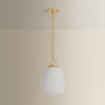 Hudson Valley Lighting | Enosburg Pendant - AGED BRASS White Cliff Studio Pendant