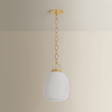 Hudson Valley Lighting | Enosburg Pendant - AGED BRASS White Cliff Studio Pendant